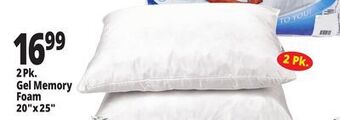 Ocean State Job Lot 2pk. gel memory foam 20"x25" offer