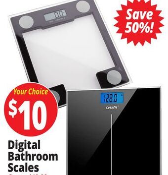 Ocean State Job Lot Digital bathroom scales offer