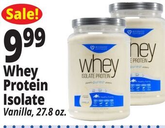 Ocean State Job Lot Whey protein isolate offer