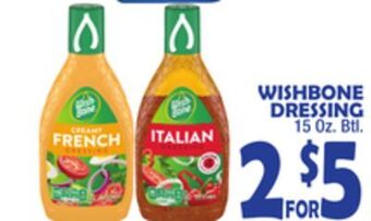 Bravo Supermarkets Wishbone dressing offer