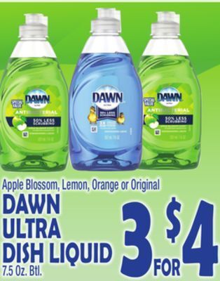 Bravo Supermarkets Dawn ultra dish liquid offer