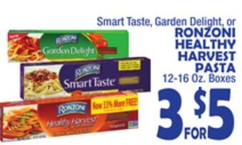 Bravo Supermarkets Ronzoni healthy harvest pasta offer