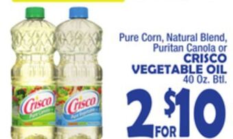 Bravo Supermarkets Crisco vegetable oil offer