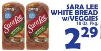 Bravo Supermarkets Sara lee white bread w/veggies offer