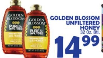 Bravo Supermarkets Golden blossom unfiltered honey offer