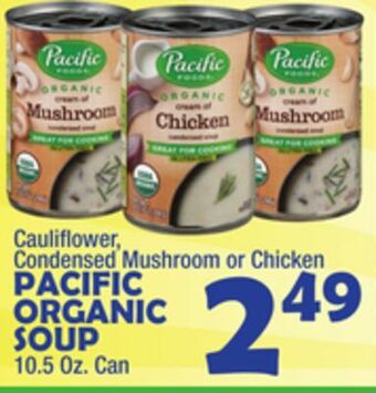 Bravo Supermarkets Pacific organic soup offer