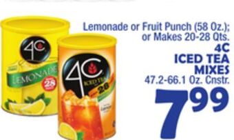 Bravo Supermarkets 4c iced tea mixes 47.2-66.1 oz. cnstr. offer