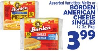 Bravo Supermarkets Borden american cheese singles offer