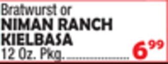 Bravo Supermarkets Niman ranch kielbasa offer