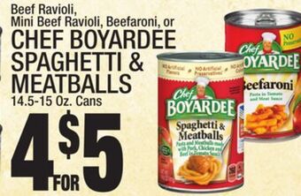 C Town Chef boyardee spaghetti & meatballs offer