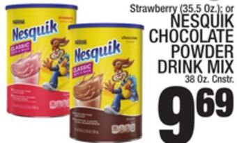 C Town Nesquik chocolate powder drink mix 38 oz. cnstr offer