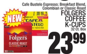 C Town Folgers coffee k-cups offer