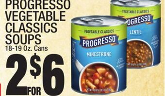 C Town Progresso vegetable classics soups offer