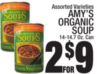 C Town Amy's organic soup offer