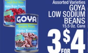 C Town Goya low sodium beans offer