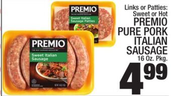 C Town Premio pure pork italian sausage offer