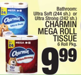 C Town Charmin mega roll tissue 6 roll pkg. offer