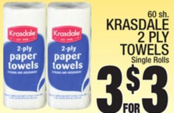 C Town Krasdale 2 ply towels offer