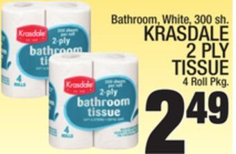 C Town Krasdale 2 ply tissue offer