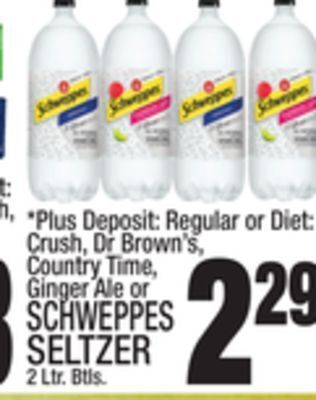 C Town Schweppes seltzer offer