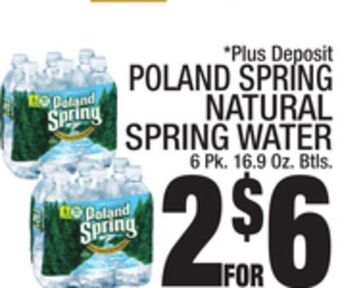 C Town Poland spring natural spring water offer