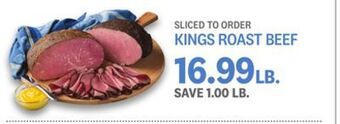 Kings Food Markets Kings roast beef offer