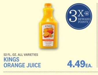 Kings Food Markets Kings orange juice offer