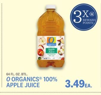 Kings Food Markets O organics® 100% apple juice offer