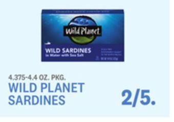 Kings Food Markets Wild planet sardines offer