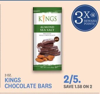 Kings Food Markets Kings chocolate bars offer