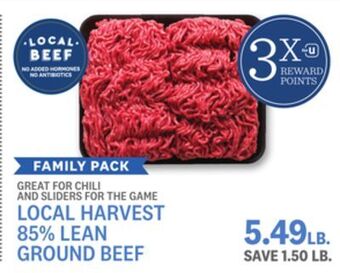 Kings Food Markets Local harvest 85% lean ground beef offer