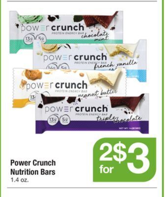 ACME Power crunch nutrition bars offer