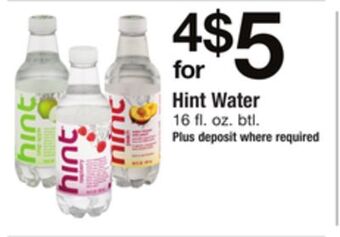 ACME Hint water offer