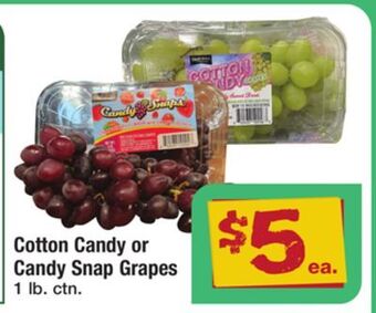 ACME Cotton candy or candy snap grapes offer