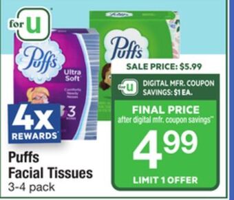 ACME Puffs facial tissues offer