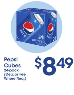 Price Rite Pepsi cubes 24-pack offer