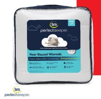 JC Penney Serta perfect sleeper year-round warmth down-alternative twin comforter offer