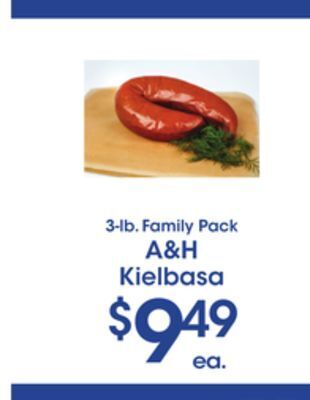 Price Rite A & h kielbasa offer
