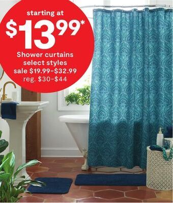JC Penney Shower curtains offer