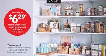 JC Penney Home expressions pantry & cabinet solutions offer
