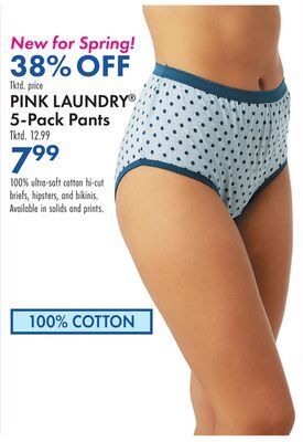 Boscov's Pink laundry® 5-pack pants offer