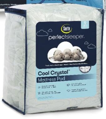JC Penney Serta perfect sleeper cool crystal twin mattress pad offer