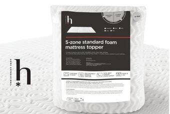 JC Penney Home expressions 5-zone standard foam twin/twin xl mattress topper offer