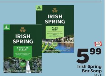 Weis Markets Irish spring bar soap offer