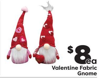 Weis Markets Valentine fabric gnome offer