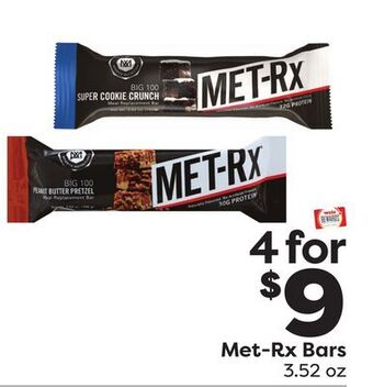 Weis Markets Met-rx bars offer
