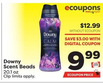 Weis Markets Downy scent beads offer