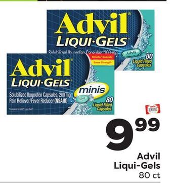 Weis Markets Advil liqui-gels offer