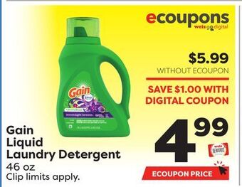 Weis Markets Gain liquid laundry detergent offer