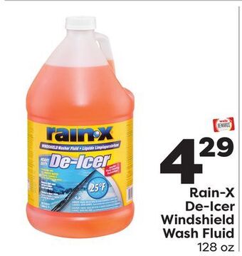 Weis Markets Rain-x de-icer windshield wash fluid offer